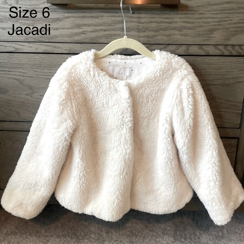 Girls Jacadi fur coat